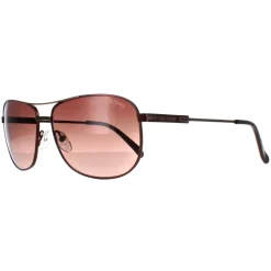 Duck and Cover Aviator^Sunglasses DCS017 C1 Black Brown Gradient