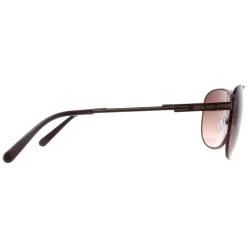Duck and Cover Aviator^Sunglasses DCS017 C1 Black Brown Gradient