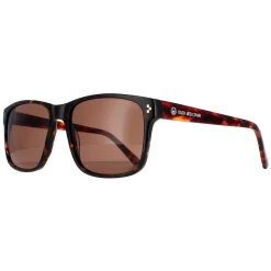 Duck and Cover Rectangle^Sunglasses DCS025 C2 Havana Brown