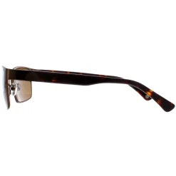 Duck and Cover Rectangle^Sunglasses DCS030 C2 Brown Black Brown