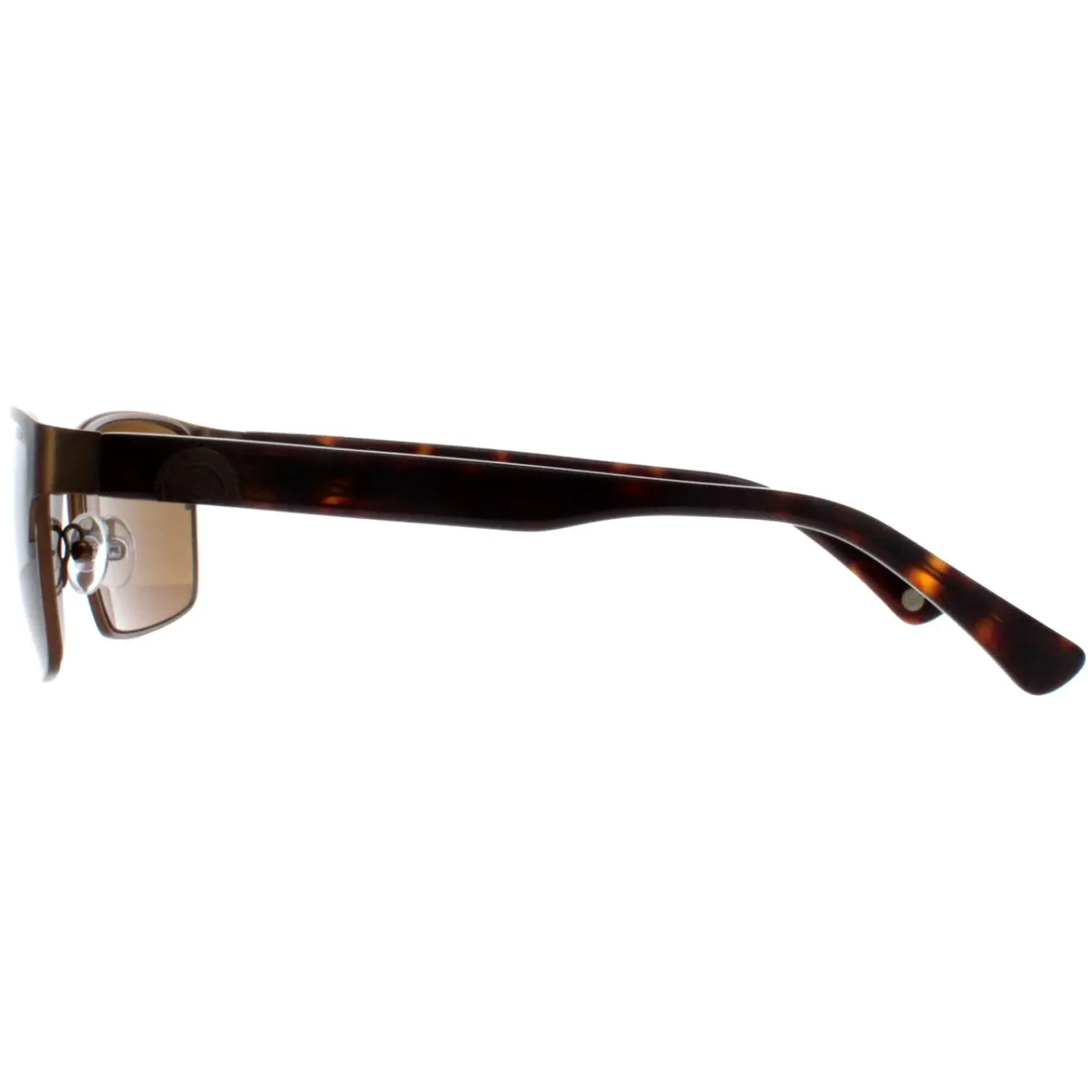 Duck and Cover Rectangle^Sunglasses DCS030 C2 Brown Black Brown