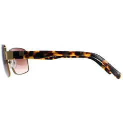 Duck and Cover Rectangle^Sunglasses DCS012 C1 Brown Brown Gradient