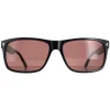 Duck and Cover Rectangle^Sunglasses DCS026 C1 Black Brown