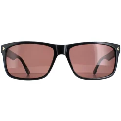 Duck and Cover Rectangle^Sunglasses DCS026 C1 Black Brown