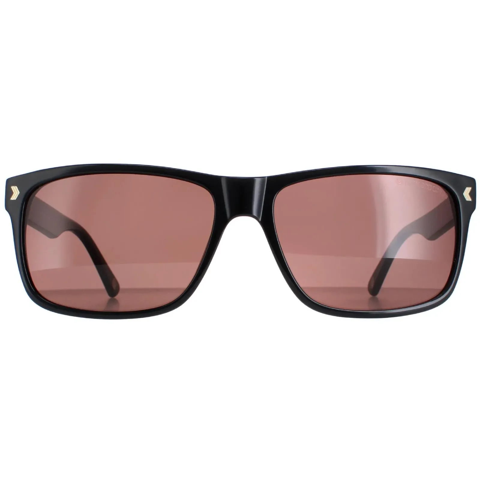 Duck and Cover Rectangle^Sunglasses DCS026 C1 Black Brown
