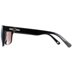Duck and Cover Rectangle^Sunglasses DCS026 C1 Black Brown