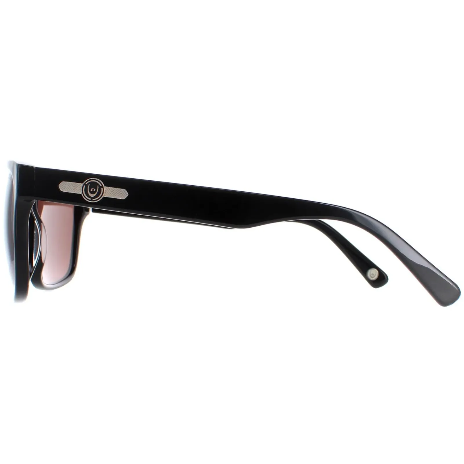 Duck and Cover Rectangle^Sunglasses DCS026 C1 Black Brown