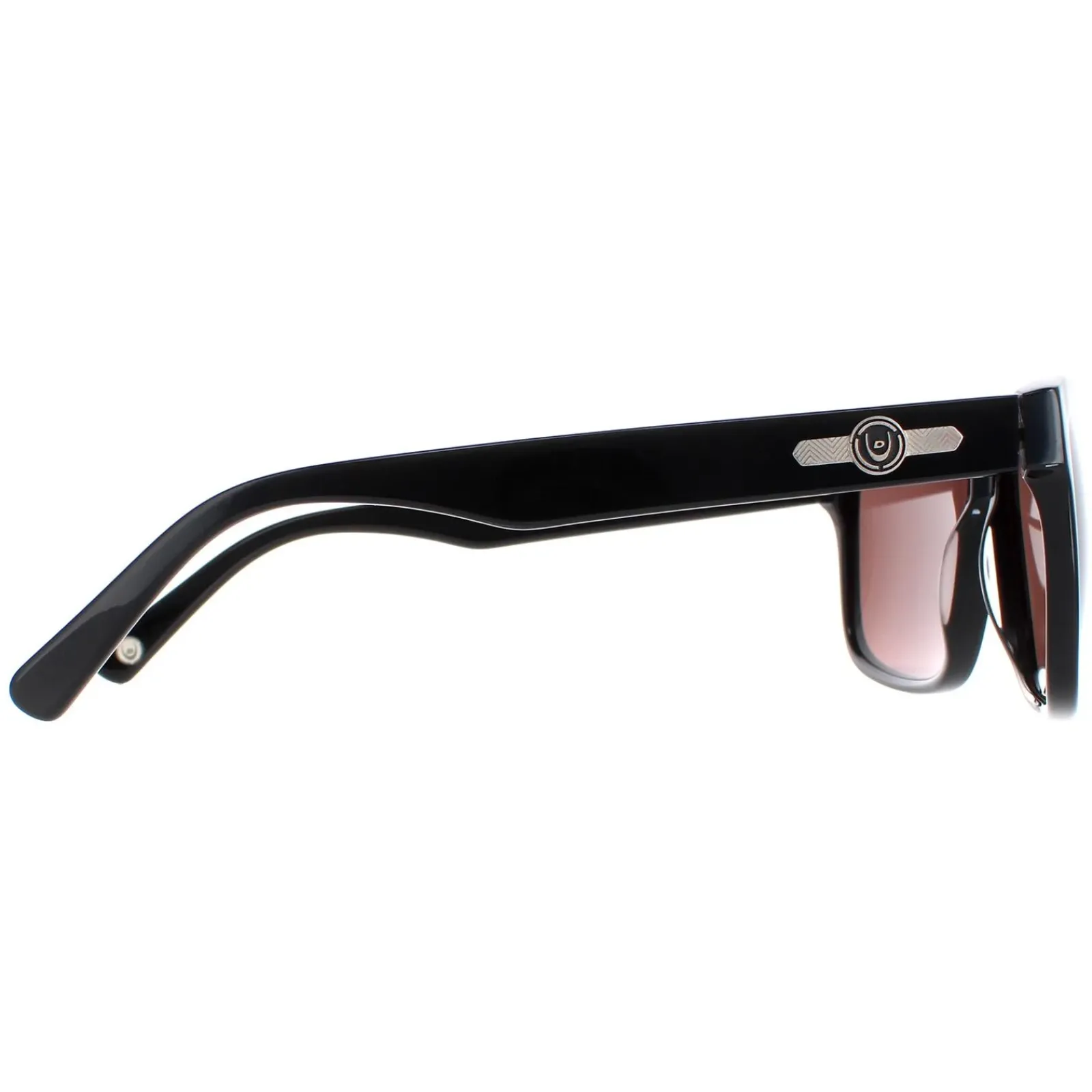 Duck and Cover Rectangle^Sunglasses DCS026 C1 Black Brown