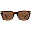 Dunhill Polarised^Sunglasses SDH014 748P Matt Dark Havana Brown Polarized
