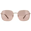 Elle Square^Sunglasses 14911 BE Beige Brown
