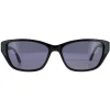 Elle Rectangle^Sunglasses 14920 BK Black Grey
