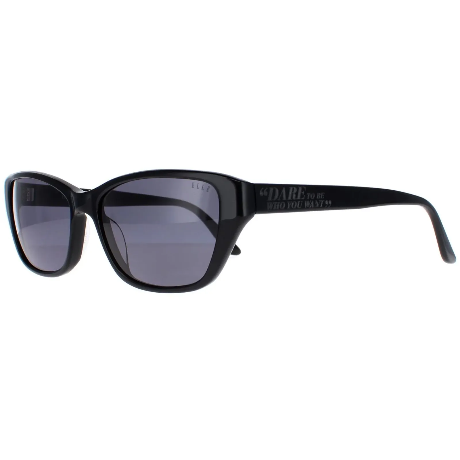 Elle Rectangle^Sunglasses 14920 BK Black Grey