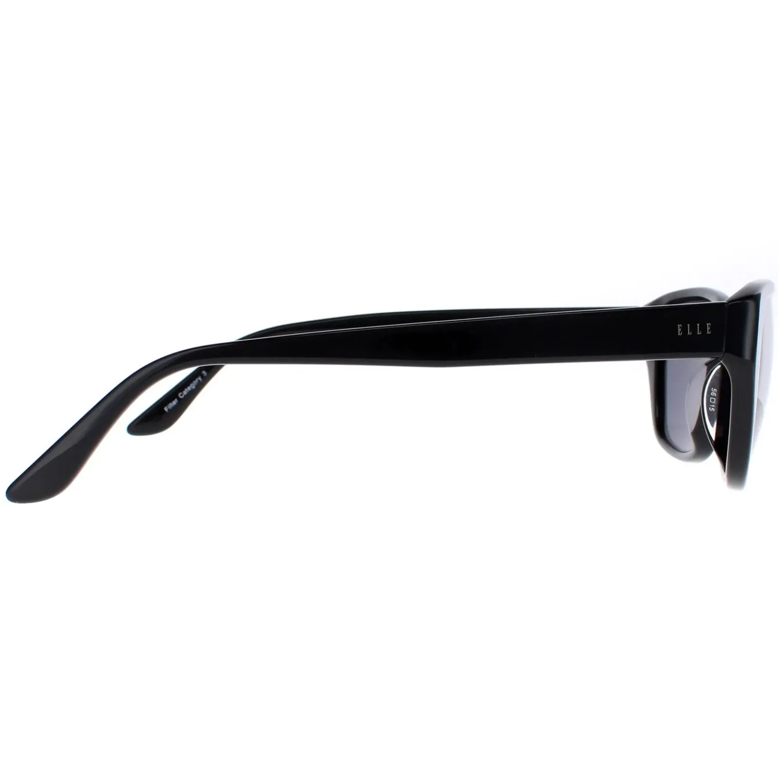 Elle Rectangle^Sunglasses 14920 BK Black Grey