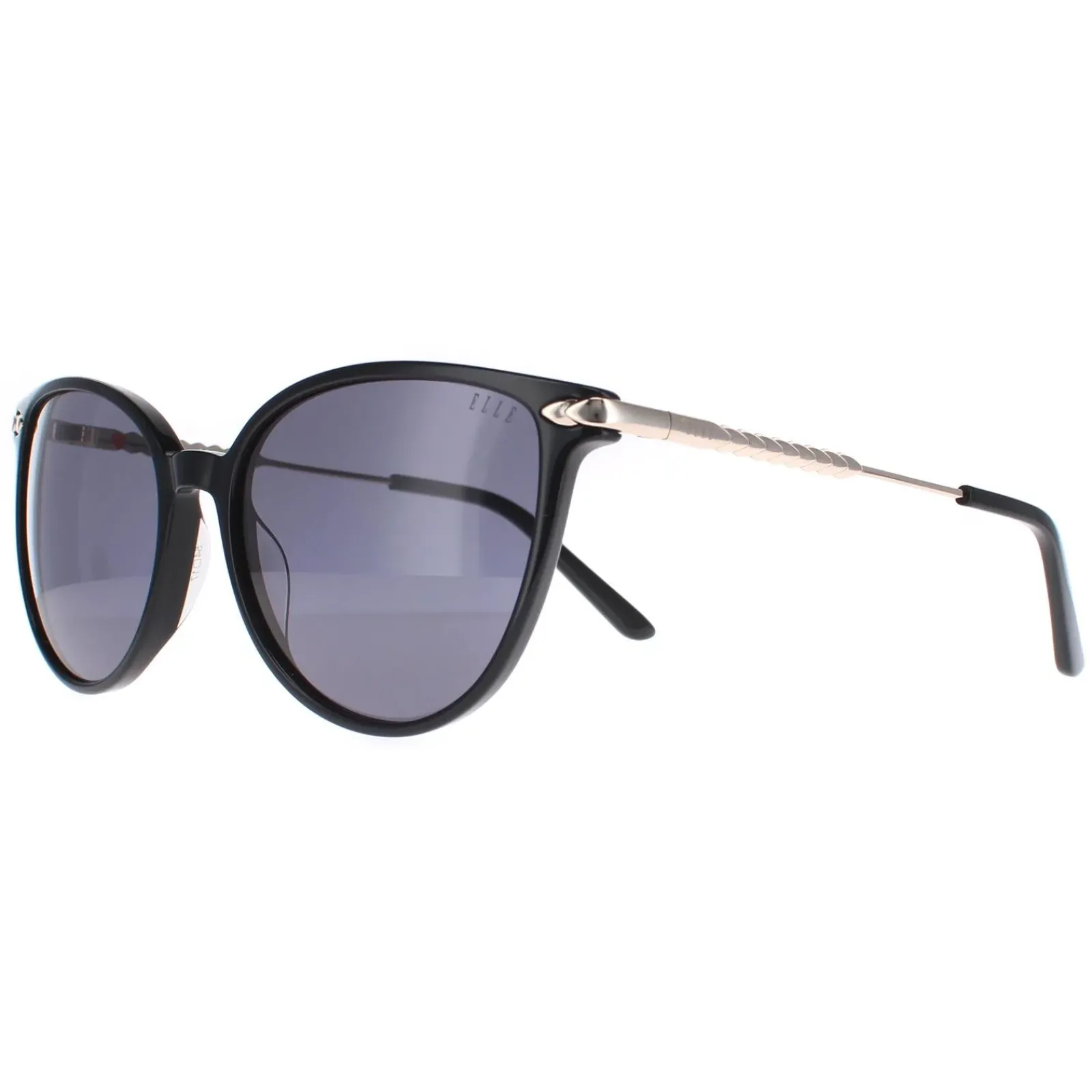 Elle Cat-Eye^Sunglasses 14912 BK Black Grey