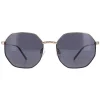 Elle Square^Sunglasses 14909 BK Black Grey