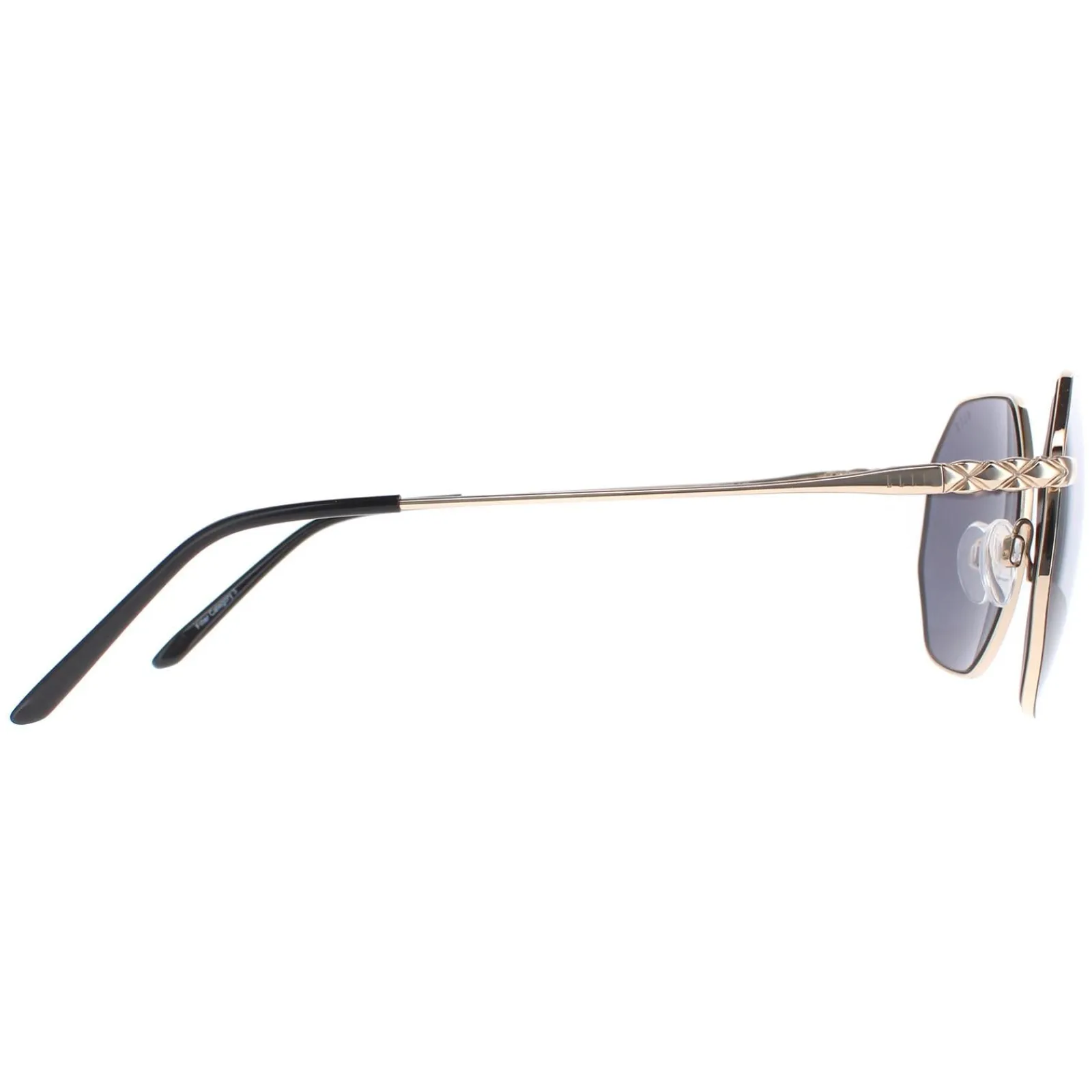 Elle Square^Sunglasses 14909 BK Black Grey