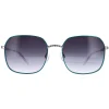 Elle Square^Sunglasses 14911 GN Green Blue Grey Gradient