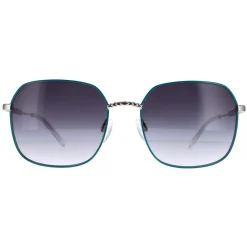 Elle Square^Sunglasses 14911 GN Green Blue Grey Gradient