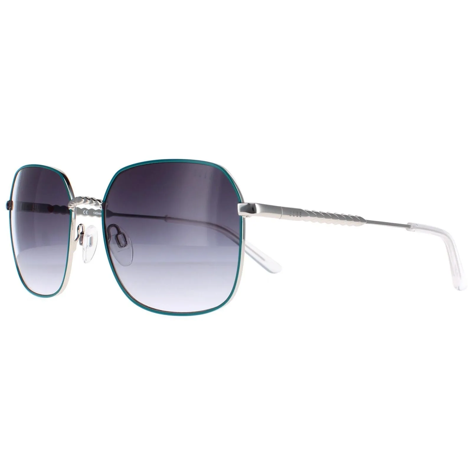 Elle Square^Sunglasses 14911 GN Green Blue Grey Gradient