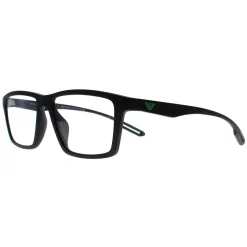 Emporio Armani Rectangle^Glasses Frames EA4189U 50011W Matte Black Men