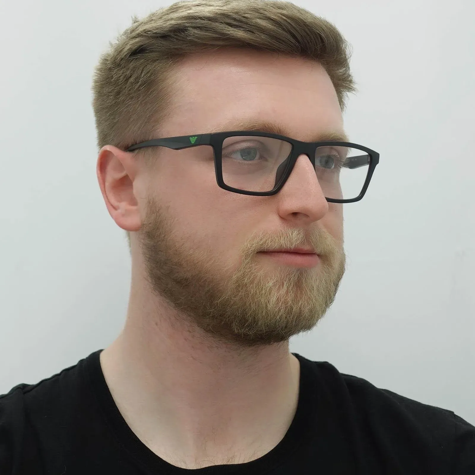 Emporio Armani Rectangle^Glasses Frames EA4189U 50011W Matte Black Men
