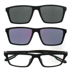 Emporio Armani Rectangle^Glasses Frames EA4189U 50011W Matte Black Men