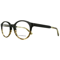 Emporio Armani Round^Glasses Frames EA 3122 5571 Military Striped Honey 49mm