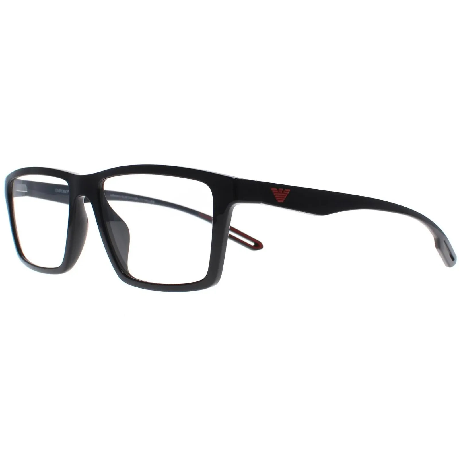 Emporio Armani Rectangle^Glasses Frames EA4189U 50171W Shiny Black Men