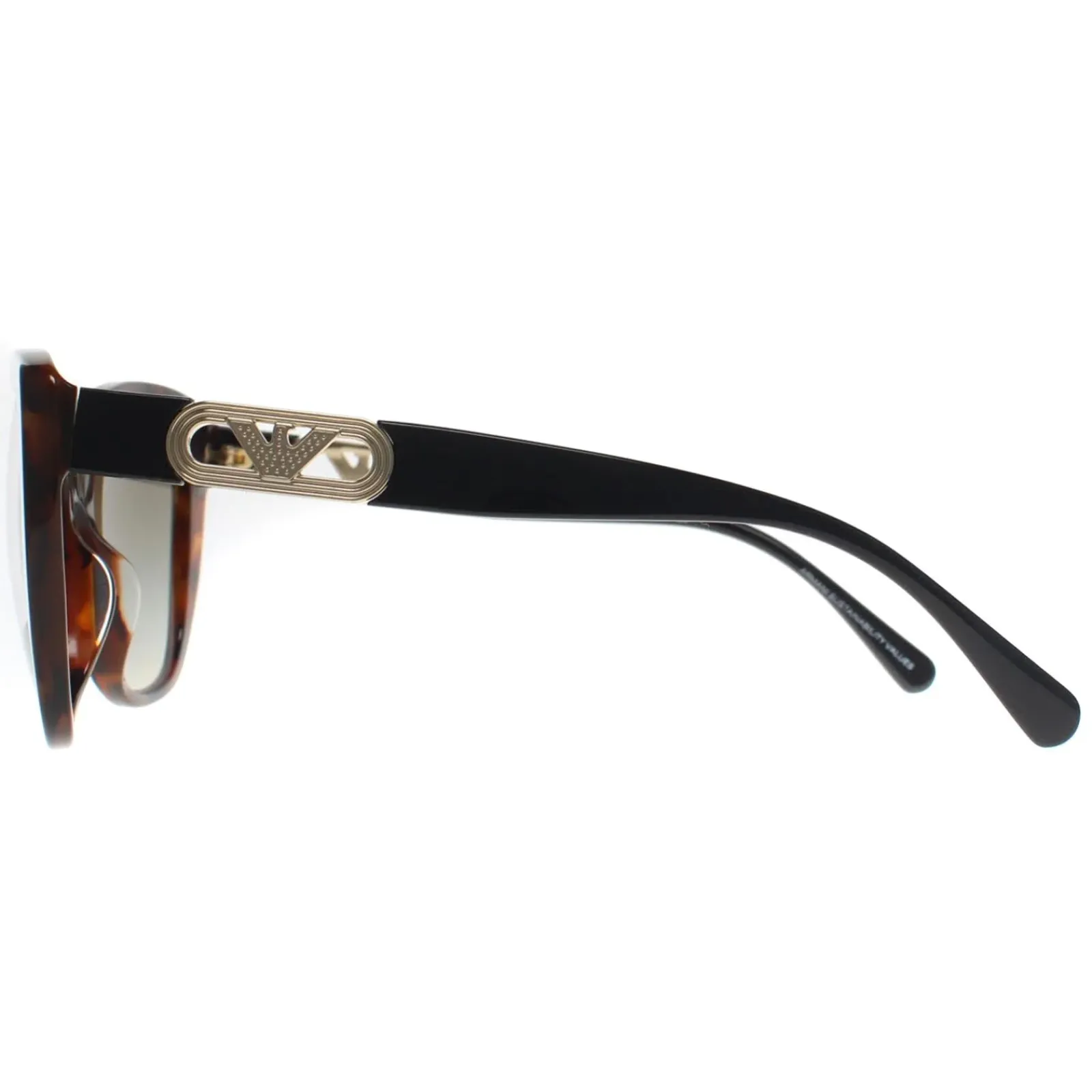 Emporio Armani Butterfly^Sunglasses EA4214U 60608E Shiny Havana Red Green Gradie