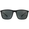 Emporio Armani Rectangle^Sunglasses EA4150 506387 Rubber Black Grey