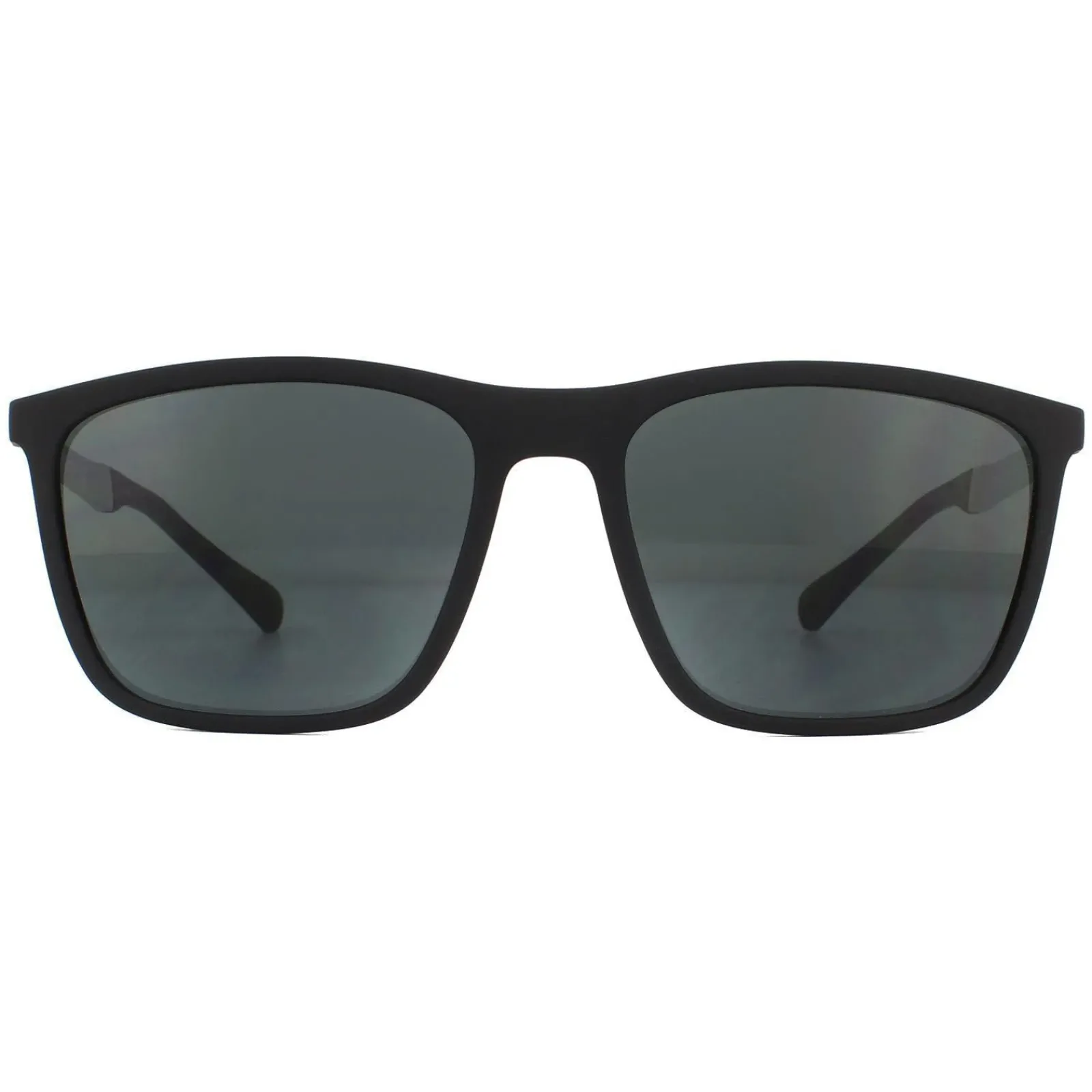 Emporio Armani Rectangle^Sunglasses EA4150 506387 Rubber Black Grey