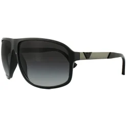 Emporio Armani Aviator^Sunglasses 4029 50638G Black Rubber Grey Gradient