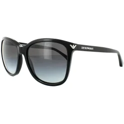 Emporio Armani Rectangle^Sunglasses 4060 5017/8G Black Grey Gradient