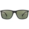Emporio Armani Polarised^Sunglasses EA4058 56539A Rubber Black Green Polarised