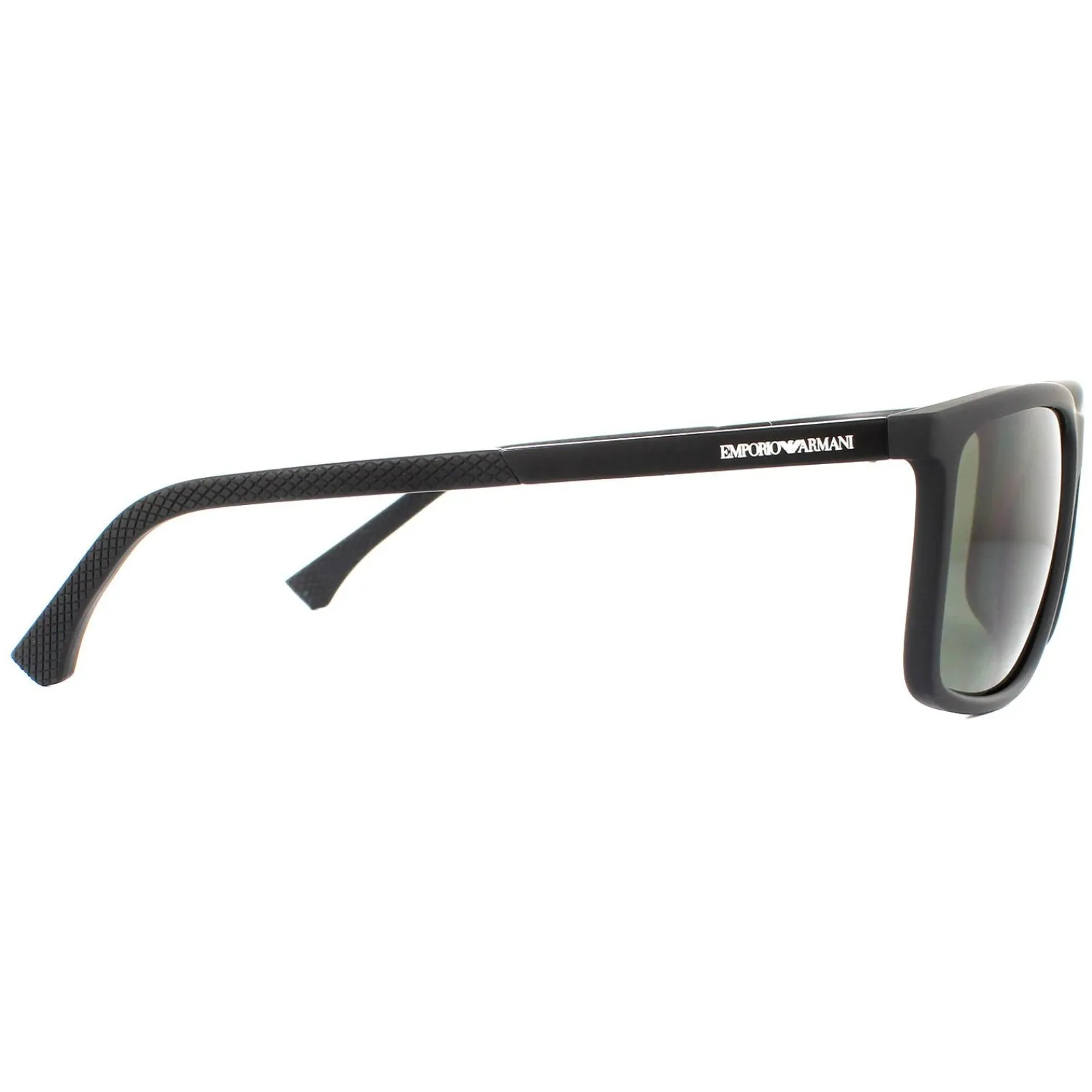 Emporio Armani Polarised^Sunglasses EA4058 56539A Rubber Black Green Polarised