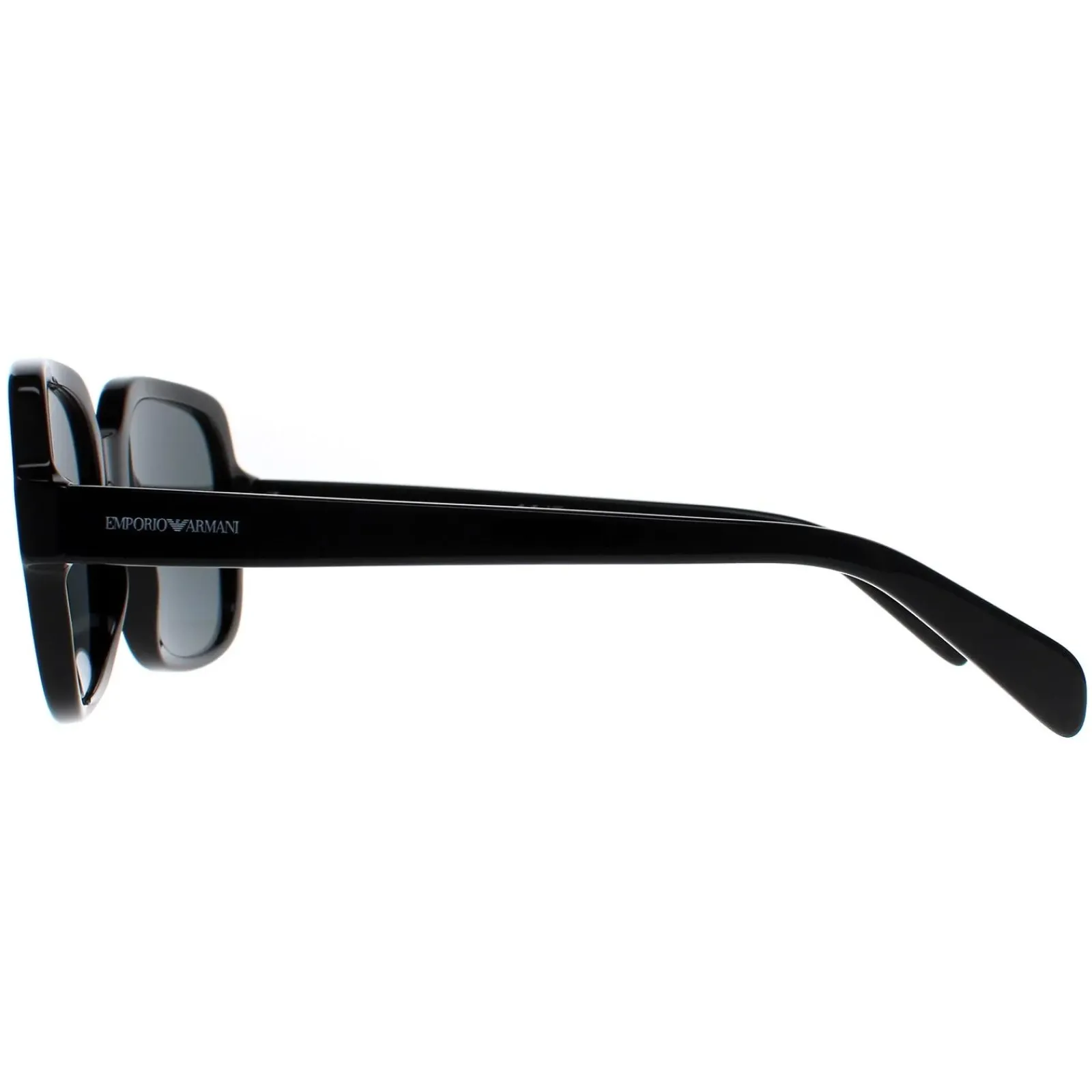 Emporio Armani Square^Sunglasses EA4195 501787 Shiny Black Dark Grey