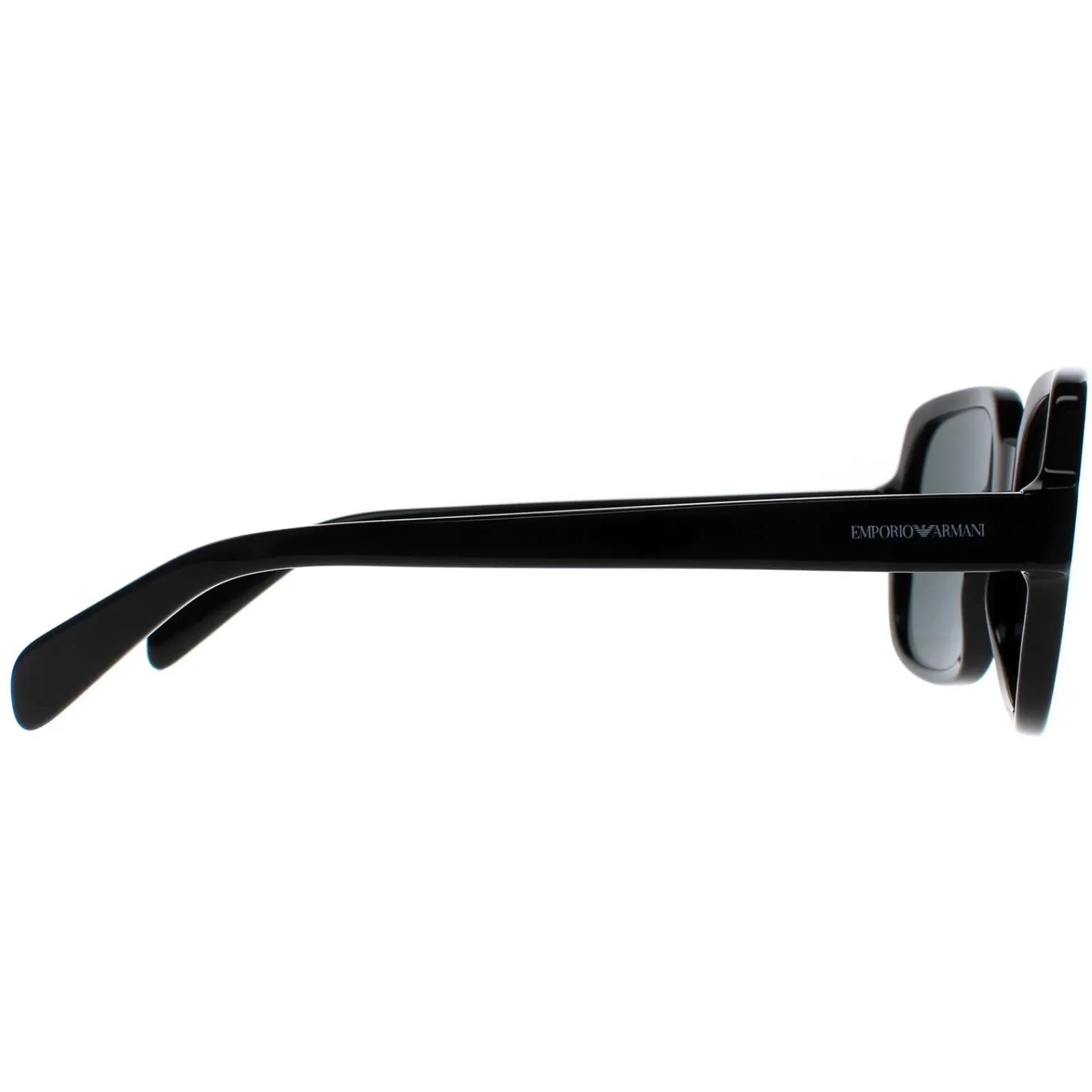 Emporio Armani Square^Sunglasses EA4195 501787 Shiny Black Dark Grey