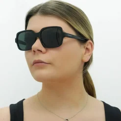 Emporio Armani Square^Sunglasses EA4195 501787 Shiny Black Dark Grey