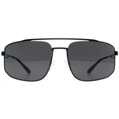 Emporio Armani Aviator^Sunglasses EA2139 300187 Matte Black Dark Grey