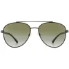 Emporio Armani Aviator^Sunglasses EA2079 30018E Matte Black Green Gradient