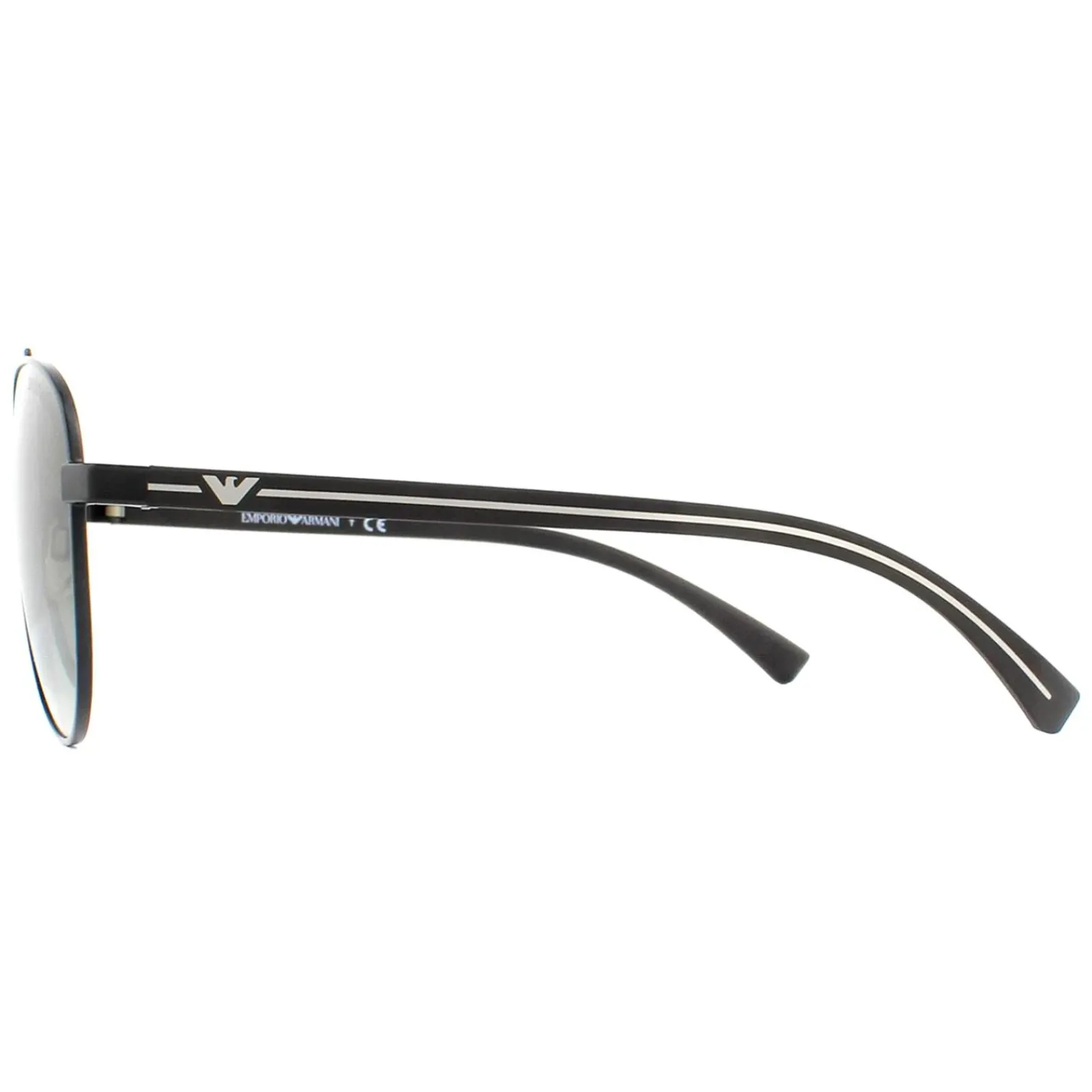 Emporio Armani Aviator^Sunglasses EA2079 30018E Matte Black Green Gradient