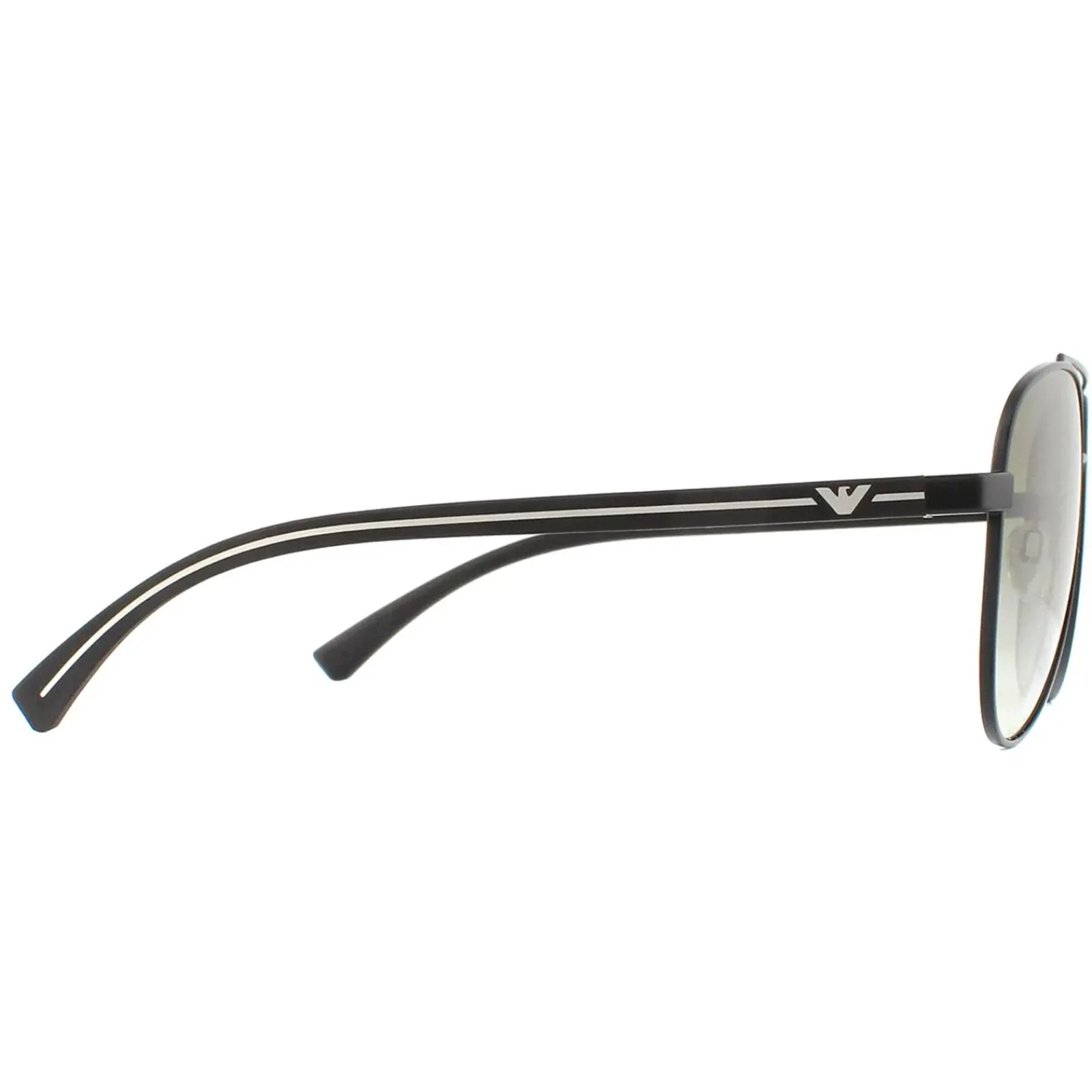 Emporio Armani Aviator^Sunglasses EA2079 30018E Matte Black Green Gradient