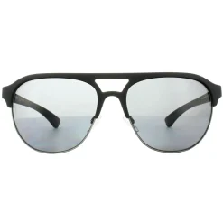 Emporio Armani Polarised^Sunglasses 4077 5063/81 Black Rubber Grey Polarized