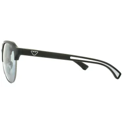 Emporio Armani Polarised^Sunglasses 4077 5063/81 Black Rubber Grey Polarized