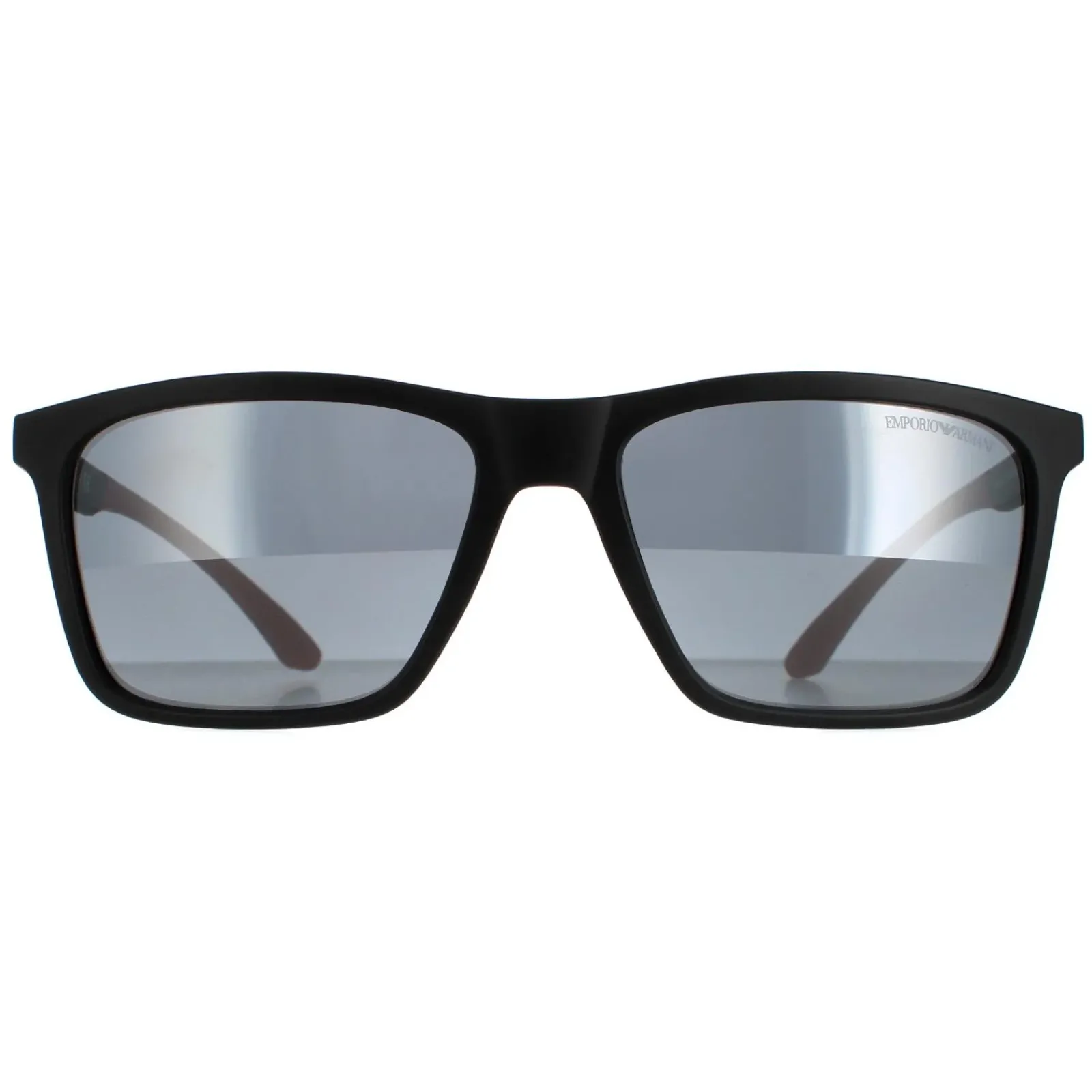 Emporio Armani Rectangle^Sunglasses EA4170 50426G Matte Black Light Grey Mirror