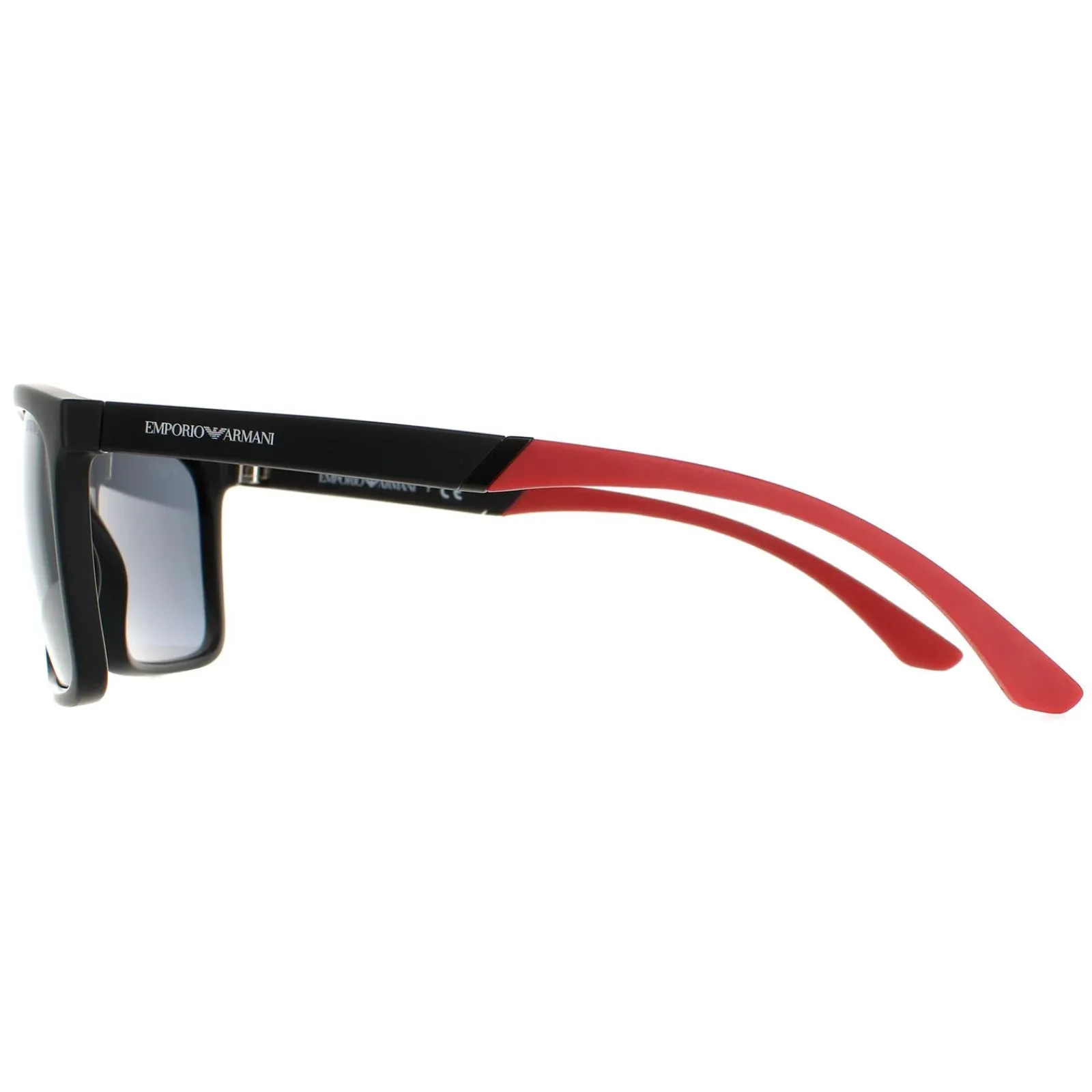 Emporio Armani Rectangle^Sunglasses EA4170 50426G Matte Black Light Grey Mirror