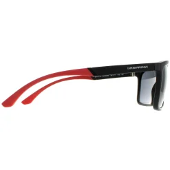 Emporio Armani Rectangle^Sunglasses EA4170 50426G Matte Black Light Grey Mirror