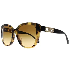 Emporio Armani Butterfly^Sunglasses EA4214U 60593B Shiny Yellow Havana Light Bro