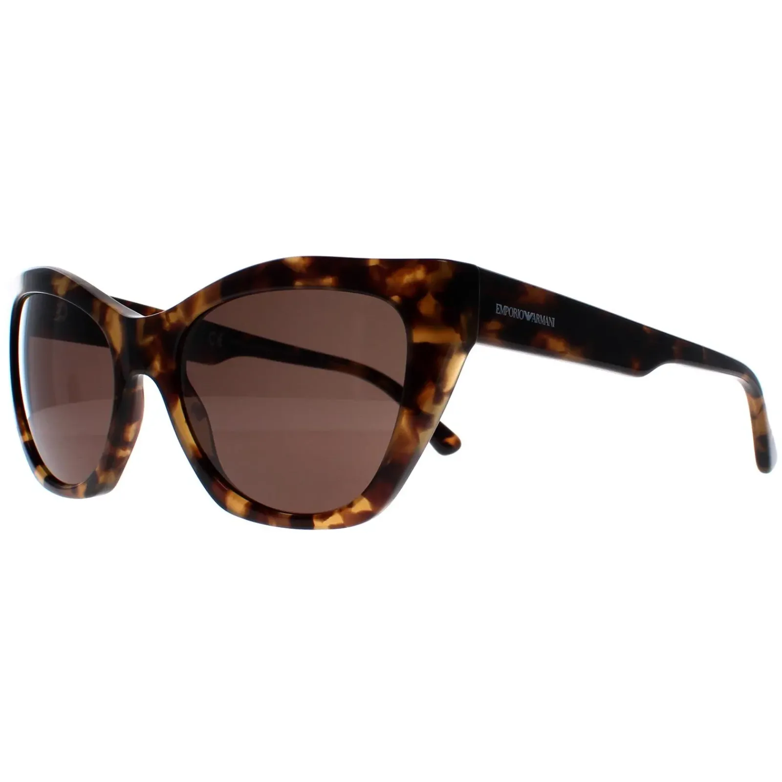 Emporio Armani Cat-Eye^Sunglasses EA4176 502573 Shiny Brown Havana Brown