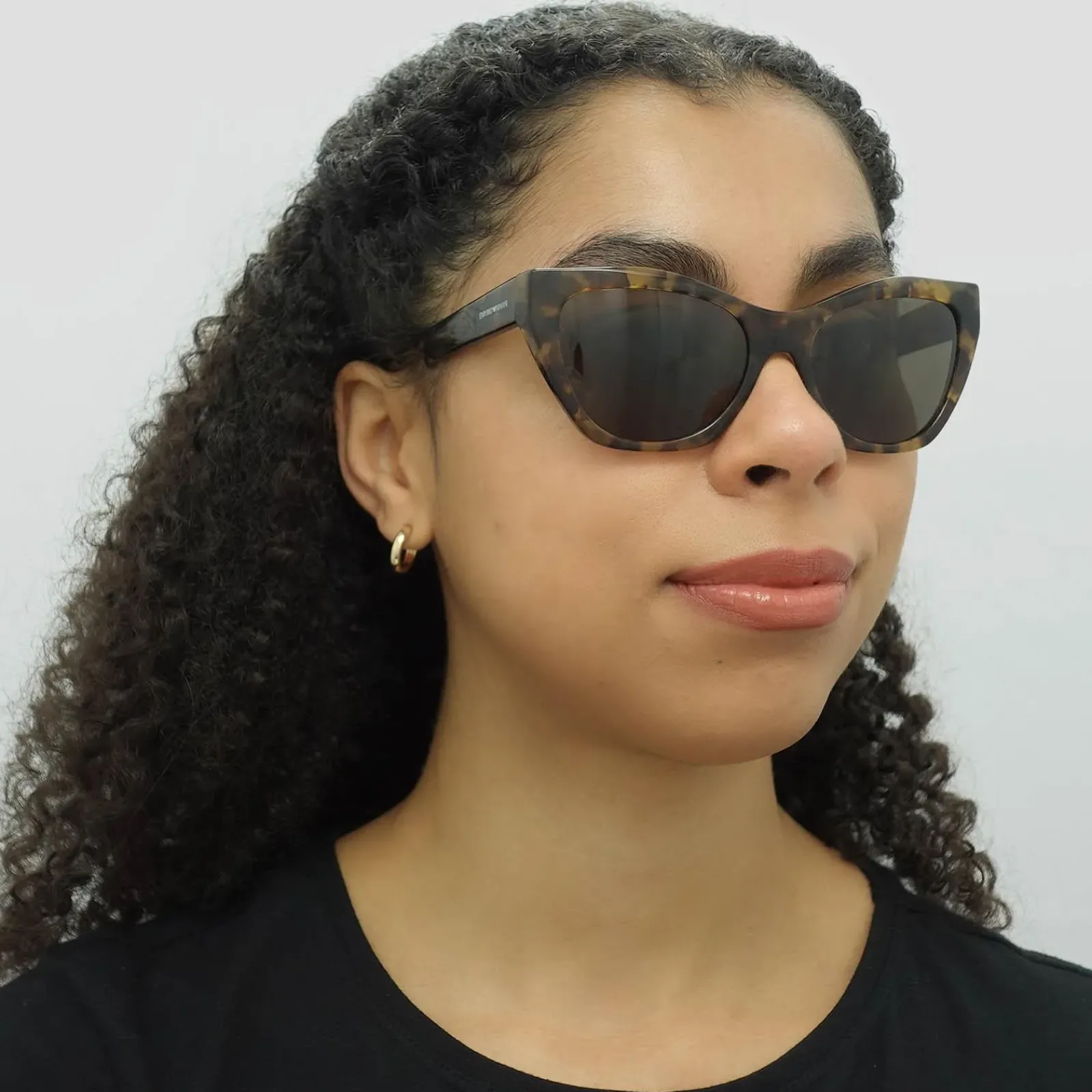 Emporio Armani Cat-Eye^Sunglasses EA4176 502573 Shiny Brown Havana Brown